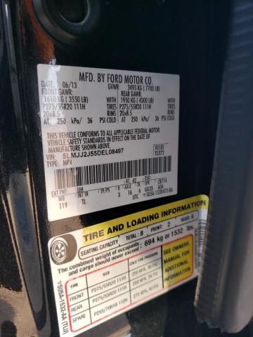 5LMJJ2J55DEL08497 - 2013 LINCOLN NAVIGATOR შავი ფოტო 12