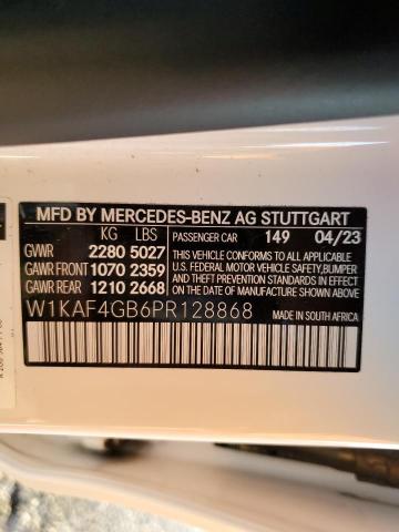 W1KAF4GB6PR128868 - 2023 MERCEDES-BENZ C 300 თეთრი ფოტო 13