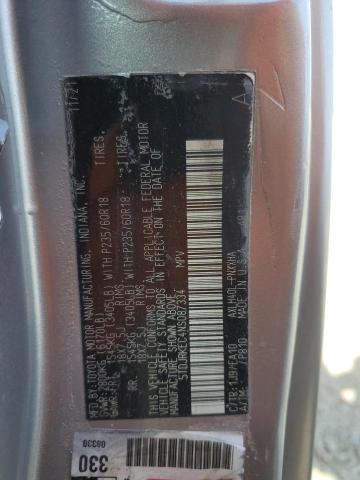 5TDJRKEC4NS087334 - 2022 TOYOTA SIENNA XLE ვერცხლისფერი ფოტო 13