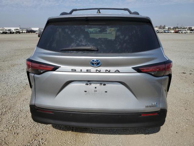 5TDJRKEC4NS087334 - 2022 TOYOTA SIENNA XLE ვერცხლისფერი ფოტო 6