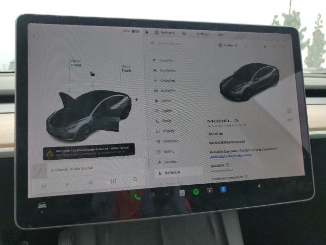 5YJ3E1EA8MF915238 - 2021 TESLA MODEL 3 蓝色 照片 9