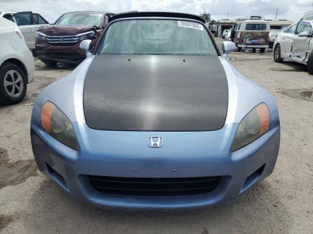 JHMAP11482T001100 - 2002 HONDA S2000 SILVER photo 5