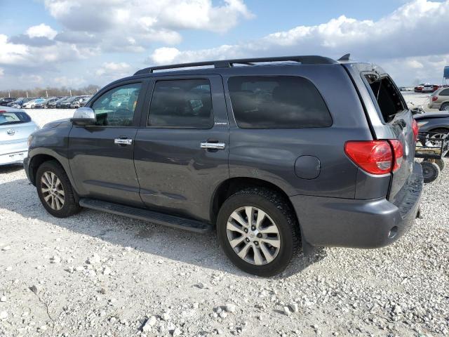 5TDJY5G1XDS083027 - 2013 TOYOTA SEQUOIA LIMITED GRAY photo 2