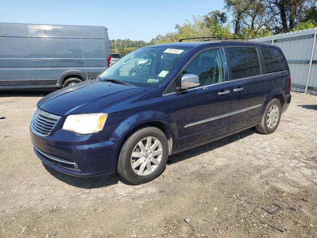 2C4RC1CG0CR369142 - 2012 CHRYSLER TOWN & COU TOURING L BLUE photo 1