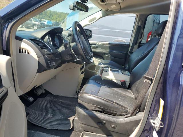 2C4RC1CG0CR369142 - 2012 CHRYSLER TOWN & COU TOURING L BLUE photo 7