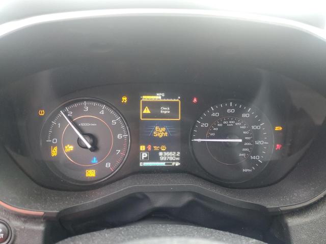 JF2GTAEC5KH229617 - 2019 SUBARU CROSSTREK PREMIUM ORANGE photo 9