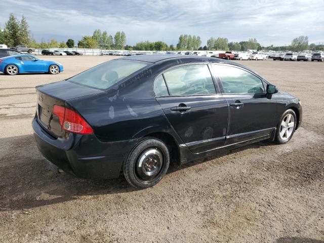 2HGFA16576H004360 - 2006 HONDA CIVIC LX BLACK photo 3
