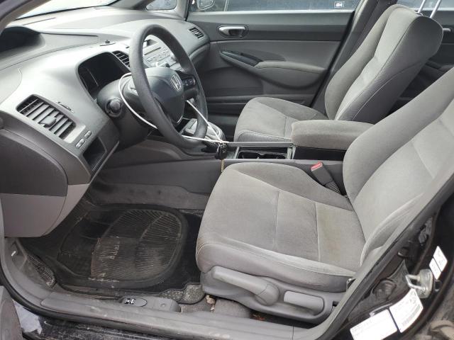 2HGFA16576H004360 - 2006 HONDA CIVIC LX BLACK photo 7