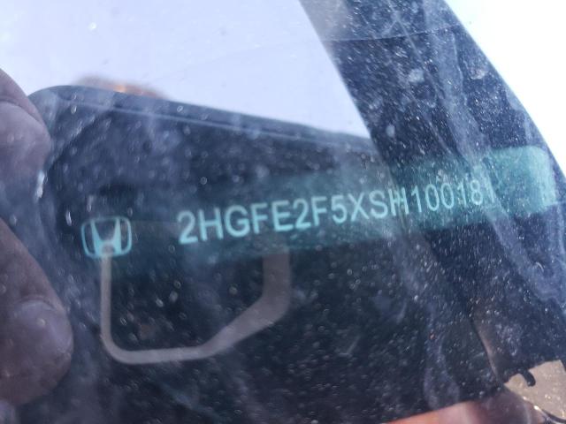 2HGFE2F5XSH100181 - 2025 HONDA CIVIC SPORT შავი ფოტო 12