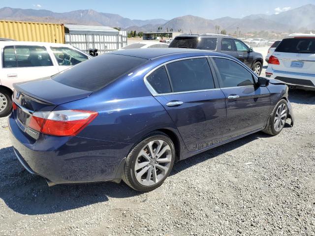 1HGCR2F55EA153719 - 2014 HONDA ACCORD SPORT BLUE photo 3