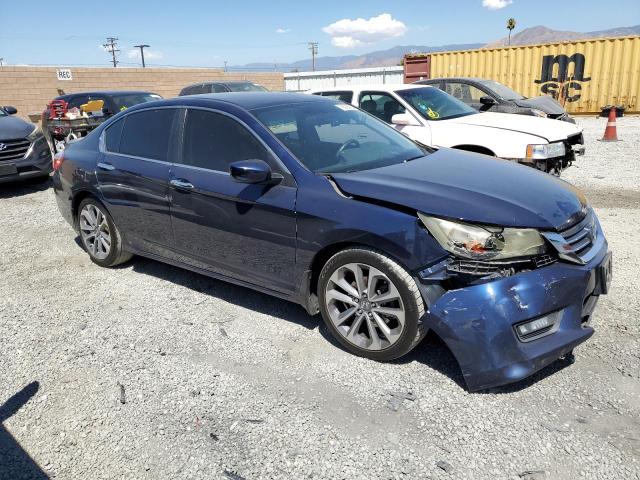 1HGCR2F55EA153719 - 2014 HONDA ACCORD SPORT BLUE photo 4