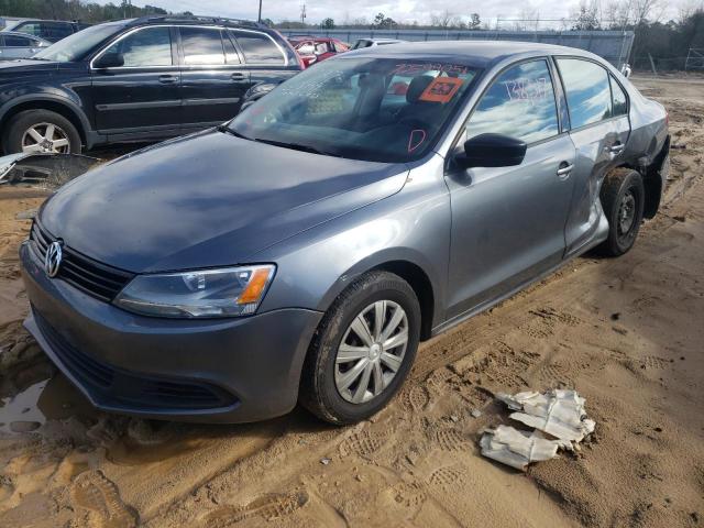 3VW2K7AJ1BM378005 - 2011 VOLKSWAGEN JETTA BASE فحمي صورة 2