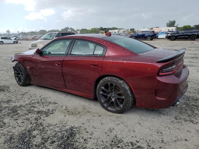 2C3CDXGJ7MH544235 - 2021 DODGE CHARGER SCAT PACK BURGUNDY photo 2