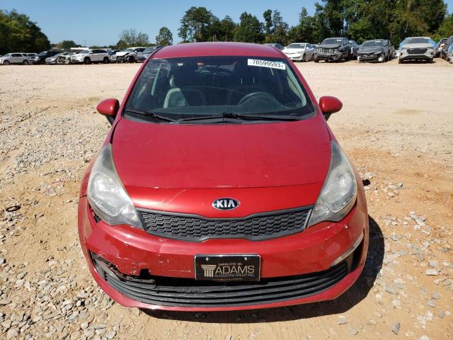 KNADM4A39H6061486 - 2017 KIA RIO LX RED photo 5