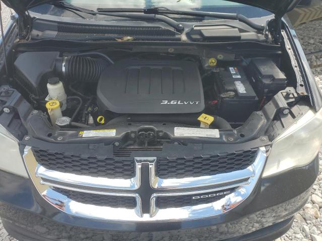 2C4RDGCG4CR191106 - 2012 DODGE GRAND CARAVAN SXT BLACK photo 12