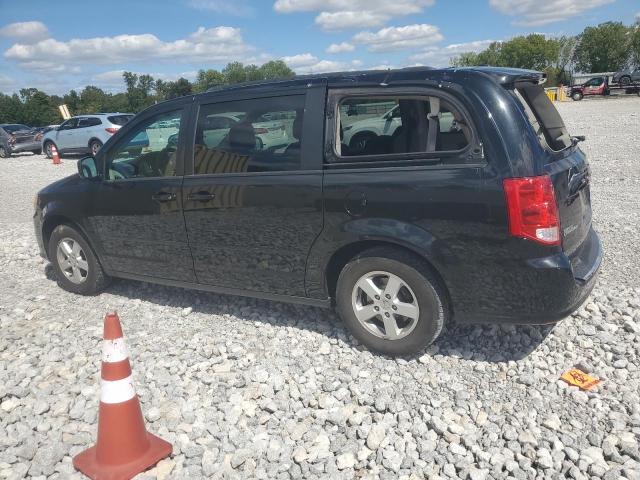 2C4RDGCG4CR191106 - 2012 DODGE GRAND CARAVAN SXT BLACK photo 2