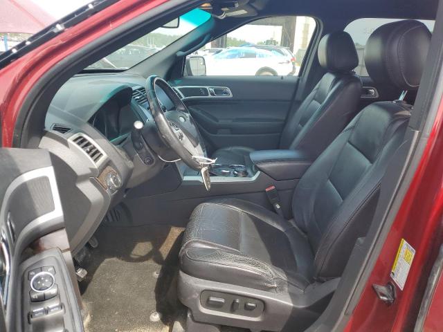 1FM5K8F80DGC02194 - 2013 FORD EXPLORER LIMITED Czerwony zdjęcie 7