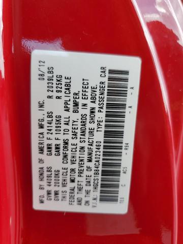 1HGCS1B84CA023460 - 2012 HONDA ACCORD EXL RED photo 13