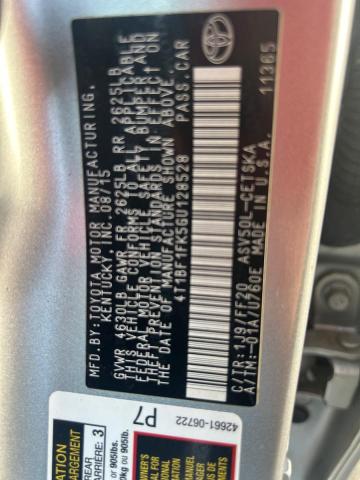 4T1BF1FK5GU128528 - 2016 TOYT CAMRY LE SILVER photo 10