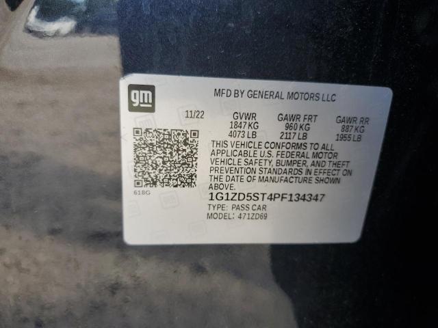 1G1ZD5ST4PF134347 - 2023 CHEVROLET MALIBU LT GRAY photo 12