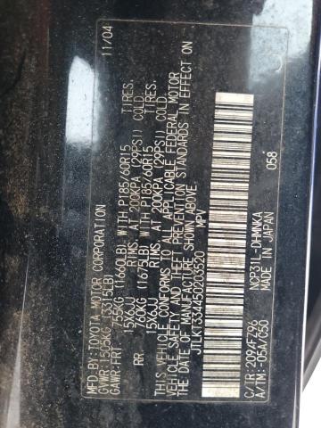 JTLKT334450203520 - 2005 TOYOTA SCION XB BLACK photo 13