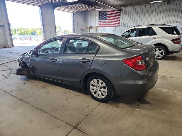 19XFB2F52CE084238 - 2012 HONDA CIVIC LX GRAY photo 2