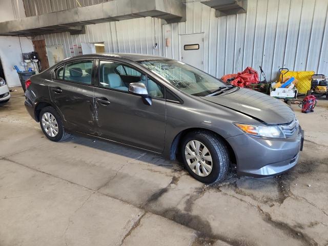 19XFB2F52CE084238 - 2012 HONDA CIVIC LX GRAY photo 4