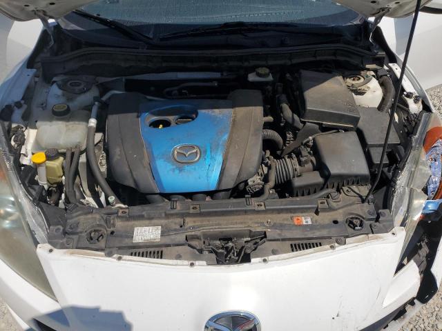JM1BL1V89C1646883 - 2012 MAZDA 3 I WHITE photo 11