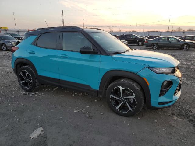 KL79MUSLXNB035244 - 2022 CHEVROLET TRAILBLAZE RS TURQUOISE photo 4