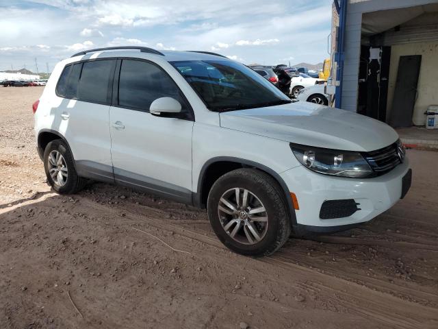 WVGAV7AX7FW613437 - 2015 VOLKSWAGEN TIGUAN S WHITE photo 4