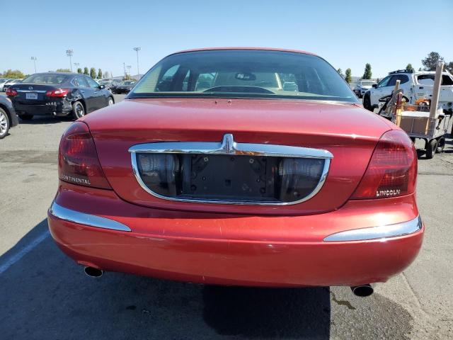 1LNFM97V0WY605789 - 1998 LINCOLN CONTINENTA RED photo 6
