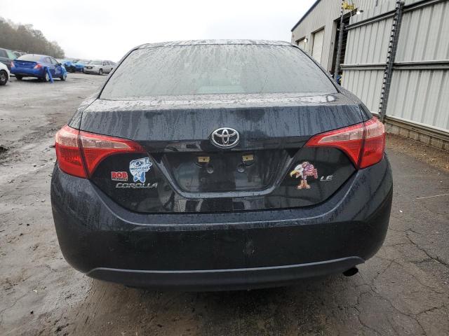 5YFBURHE8KP945627 - 2019 TOYOTA COROLLA L BLACK photo 6