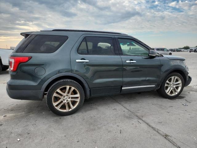 1FM5K7F88GGD21822 - 2016 FORD EXPLORER LIMITED GREEN photo 3