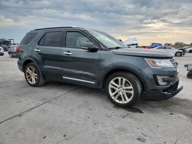 1FM5K7F88GGD21822 - 2016 FORD EXPLORER LIMITED GREEN photo 4