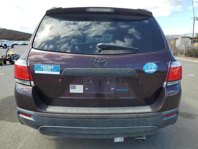 5TDZK3EH3DS090328 - 2013 TOYOTA HIGHLANDER BASE Бордовый фото 6