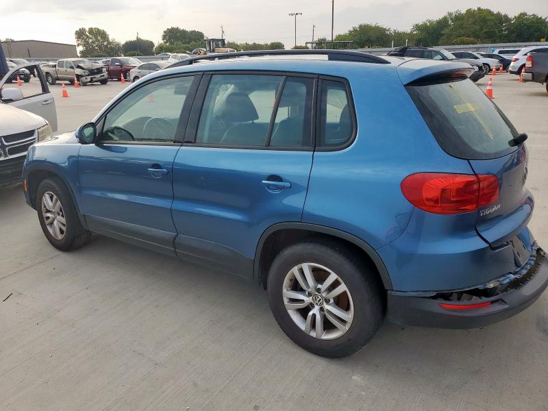 WVGAV7AXXHK022870 - 2017 VOLKSWAGEN TIGUAN S BLUE photo 2