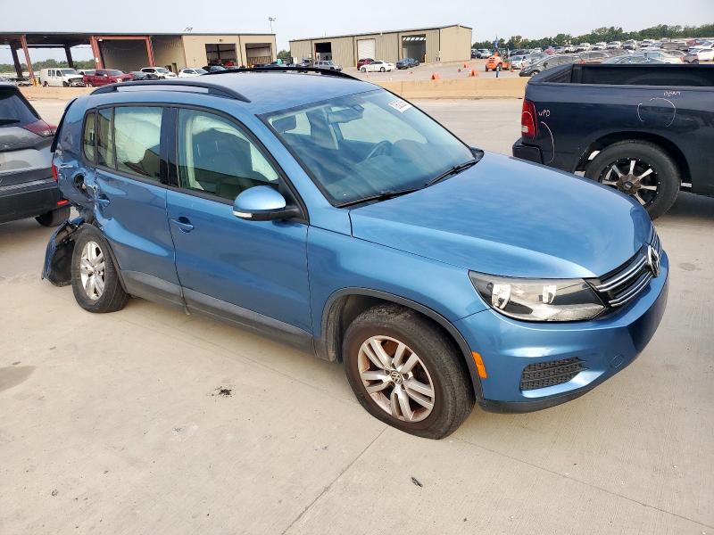 WVGAV7AXXHK022870 - 2017 VOLKSWAGEN TIGUAN S BLUE photo 4