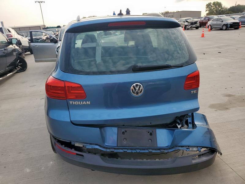 WVGAV7AXXHK022870 - 2017 VOLKSWAGEN TIGUAN S BLUE photo 6