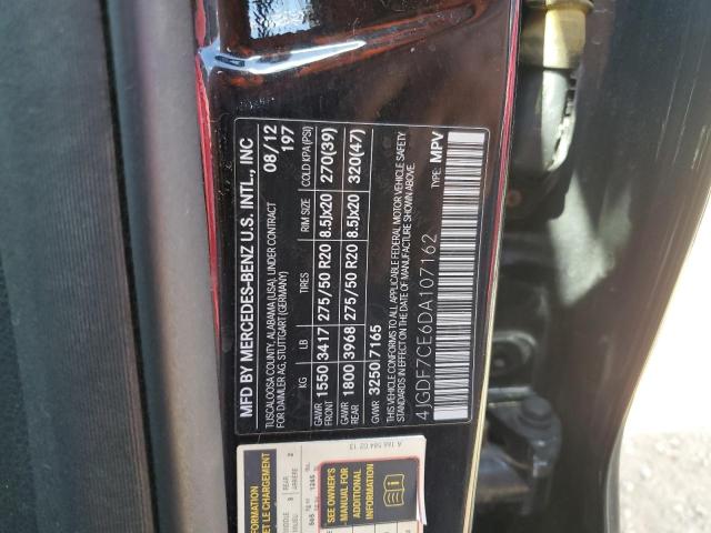 4JGDF7CE6DA107162 - 2013 MERCEDES-BENZ GL 450 4MATIC BLACK photo 13