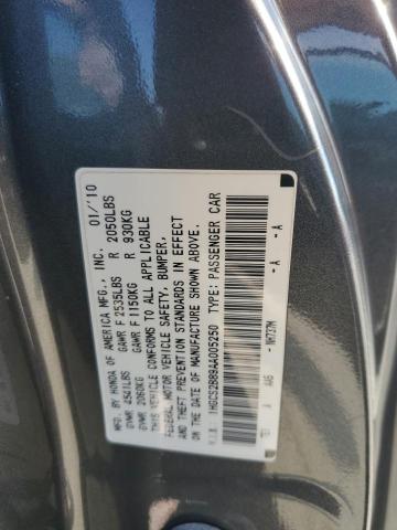 1HGCS2B89AA005250 - 2010 HONDA ACCORD EXL Gri fotoğraf 13