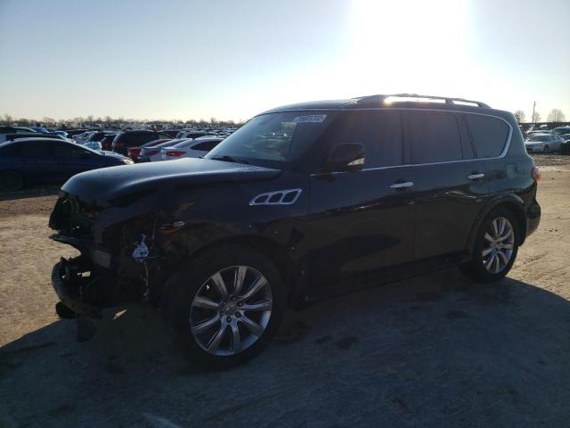 JN8AZ2NF5E9554631 - 2014 INFINITI QX80 BLACK photo 1