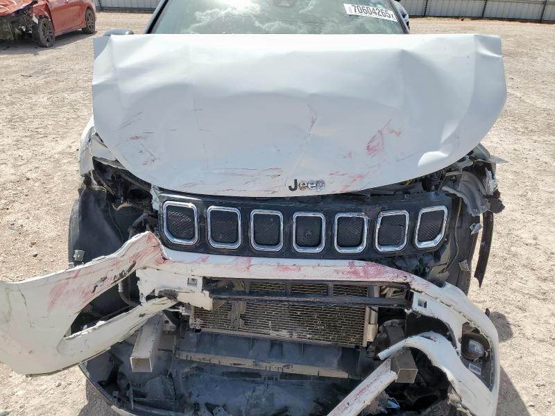 3C4NJDCB9NT191919 - 2022 JEEP COMPASS LIMITED WHITE photo 12