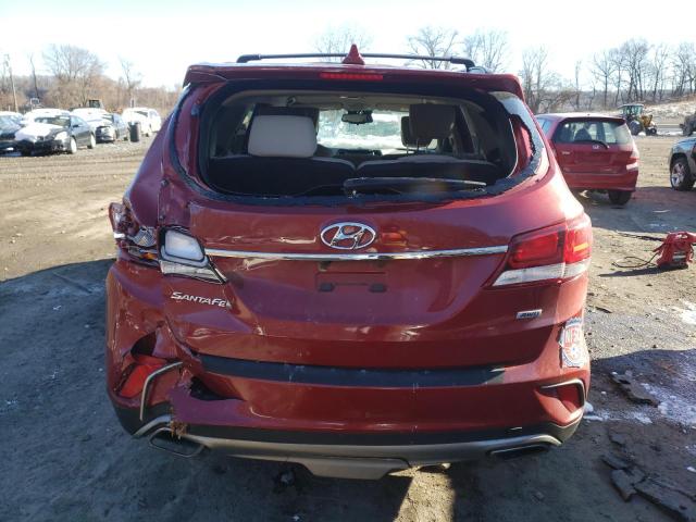 KM8SMDHF4HU244313 - 2017 HYUNDAI SANTA FE SE RED photo 6