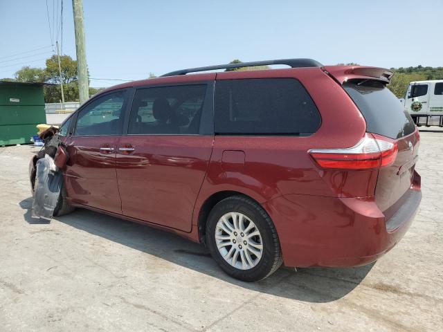 5TDYZ3DC8HS834704 - 2017 TOYOTA SIENNA XLE BURGUNDY photo 2