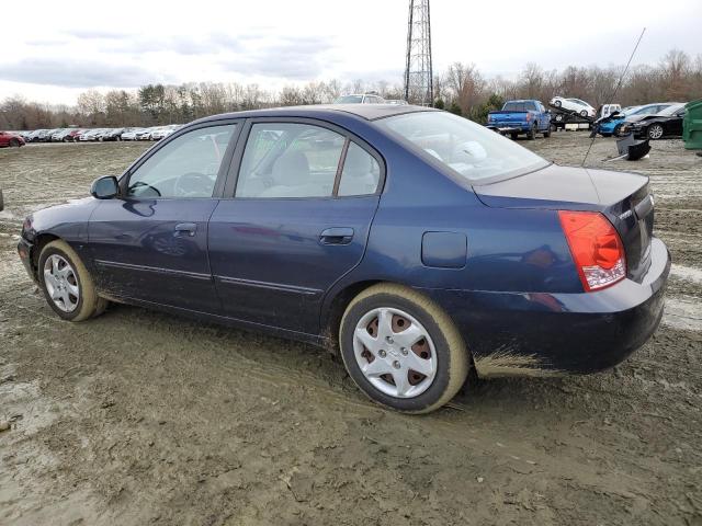 KMHDN46D54U801361 - 2004 HYUNDAI ELANTRA GLS BLUE photo 2