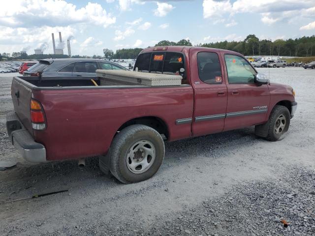 5TBRN34132S239810 - 2002 TOYOTA TUNDRA ACCESS CAB SR5 RED photo 3