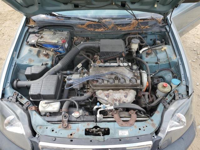 2HGEJ6619YH558329 - 2000 HONDA CIVIC BASE TURQUOISE photo 11