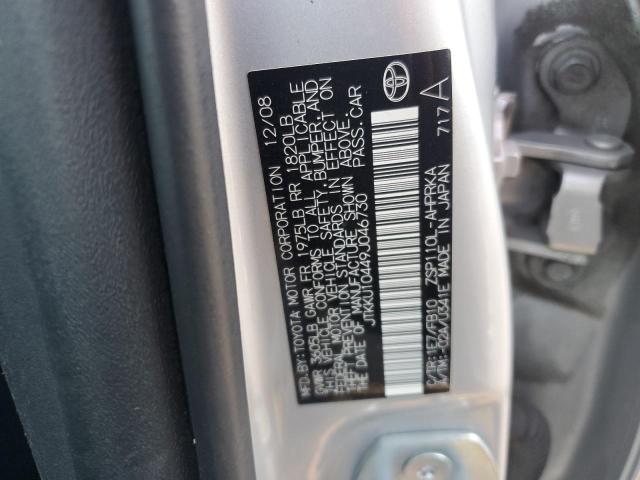 JTKKU10449J046730 - 2009 TOYOTA SCION XD SILVER photo 12