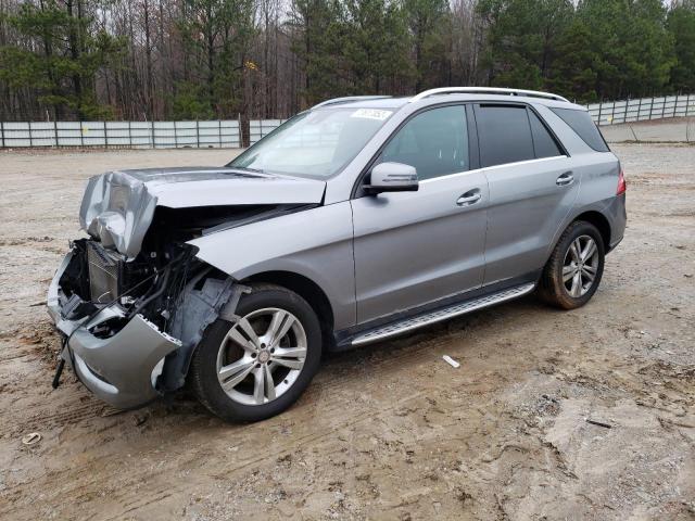 4JGDA5HB3FA614749 - 2015 MERCEDES-BENZ ML 350 4MATIC SILVER photo 1