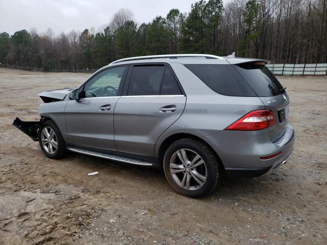 4JGDA5HB3FA614749 - 2015 MERCEDES-BENZ ML 350 4MATIC SILVER photo 2